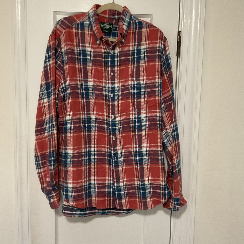 Gitman Brothers Red and Blue Checkered Shirt